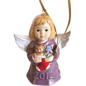 Hummel GOEBEL 2012 37th Ed. ANNUAL ANGEL‎ BELL G107302 ANGEL WITH STOCKING
